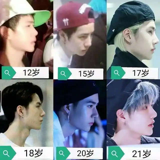 王一博从12岁到21岁的照片对比从小帅到大真的没整容