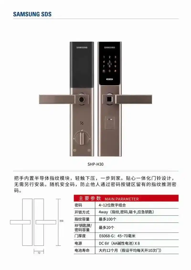 三星指纹锁现货.模帝乐指纹锁及三星指纹锁现货,地址:东莞市东 - 抖音