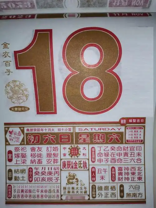 11月18日(农历十月初六)老黄历分享 #老黄历 #日历 # - 抖音