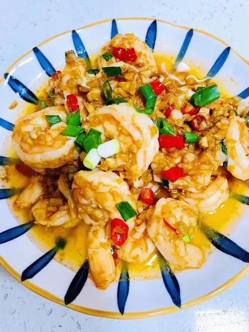 我妈做的蒜香虾仁75香到邻居来敲门75