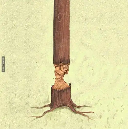 31张「对於社会观察力敏锐的人」一眼就能看懂的悲哀现实插画.