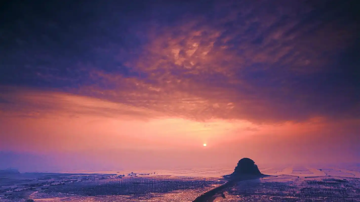 日落夕阳自然风景图片桌面壁纸