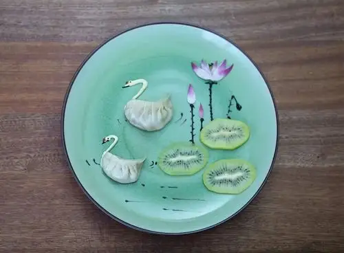 妈妈早餐会饺子鹅创意摆盘把早餐做成一首诗
