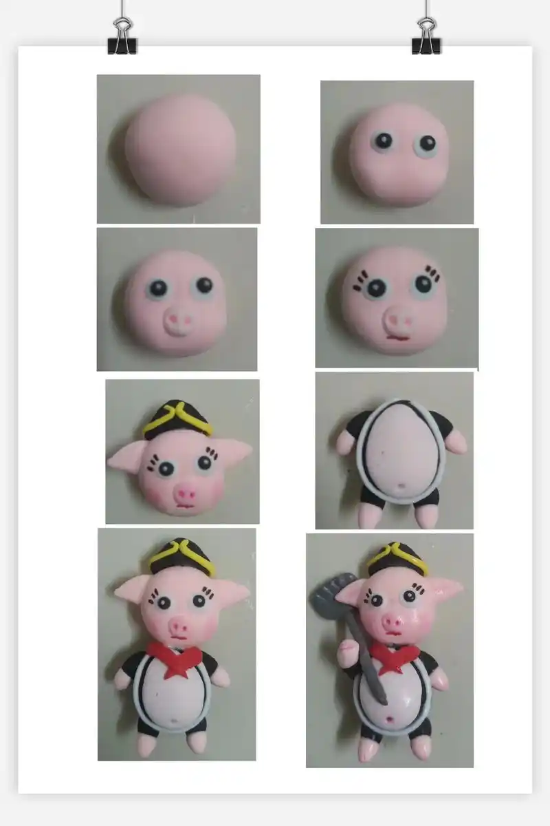 西游记人物猪八戒#超轻粘土手工 #捏泥人  - 抖音