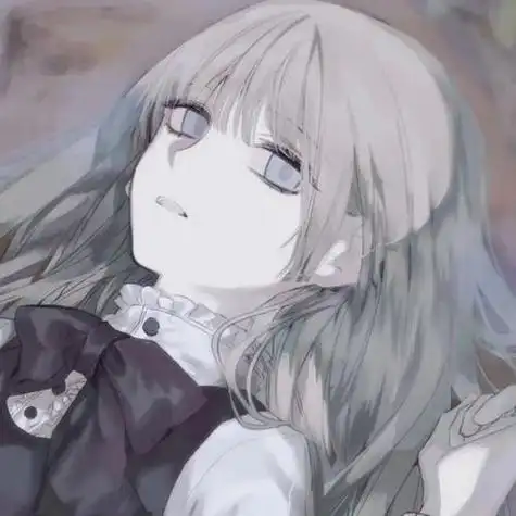 动漫女头暗黑丧系女生头像