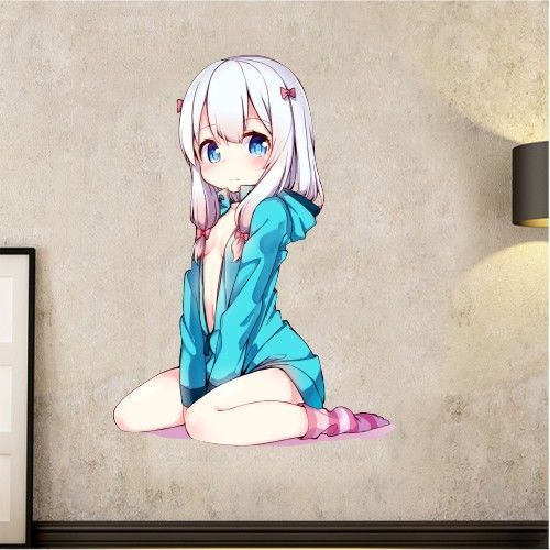 和泉纱雾彩色墙画埃罗芒阿老师墙贴纸动漫二次元装饰