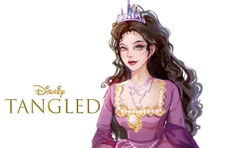 本次公主来自《长发公主》魔发奇缘的葛朵女巫,又是三观跟着五官走