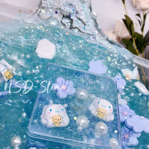 大耳狗史莱姆网红女孩水晶泥儿童安全无毒不粘手进口起泡胶纯手工