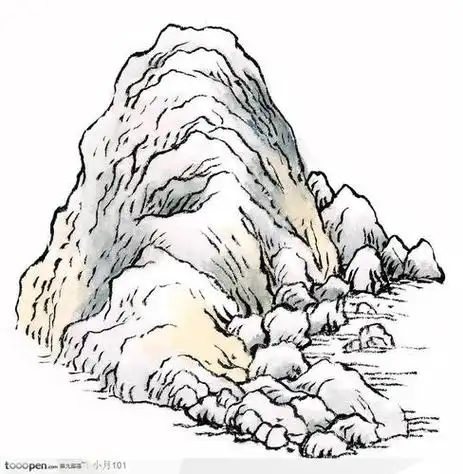 怎么画山水画简单又好看如何画山水画简易