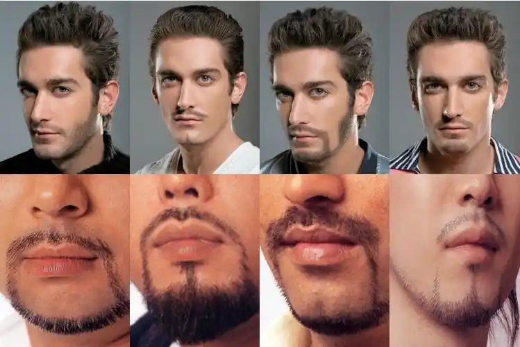 充电式胡须修剪器电动胡须造型器胡子鬓角修剪器刮胡刀剃须刀爆款_双