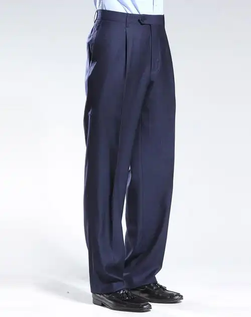 宝蓝色商务长西裤