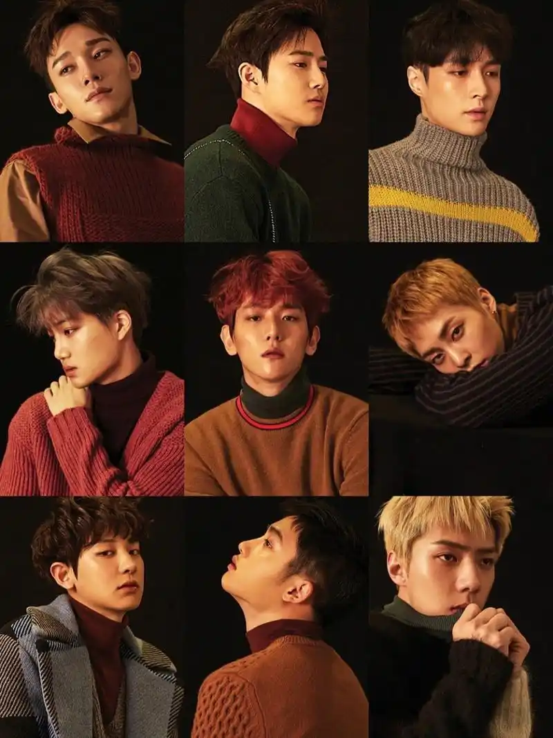 exo九人图小合集 满满的回忆