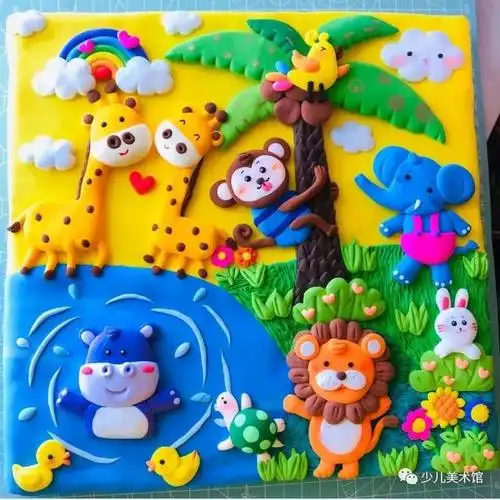 儿童diy手工画6-8岁,让孩子爱上黏土手工制作教程