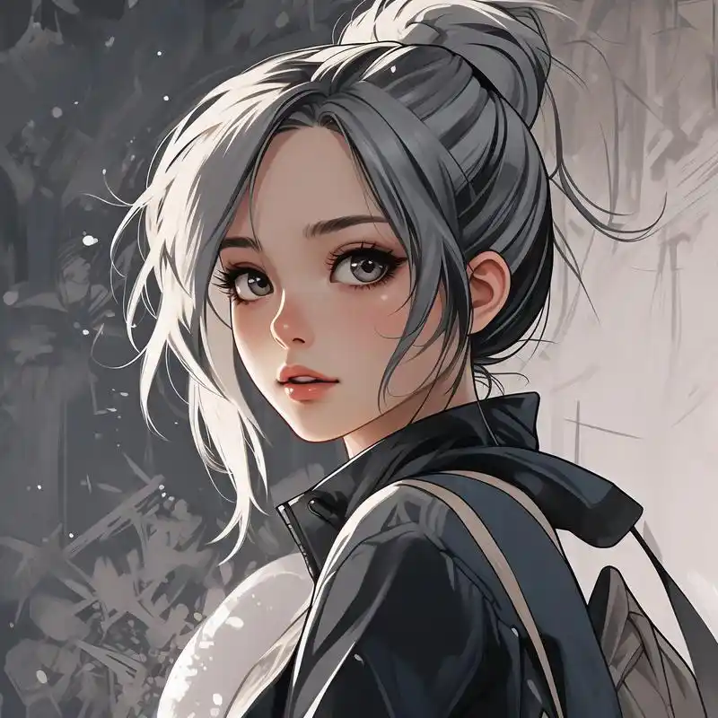 96动漫女生头像线稿集9915 探索一系列精致的动漫女生头像线稿