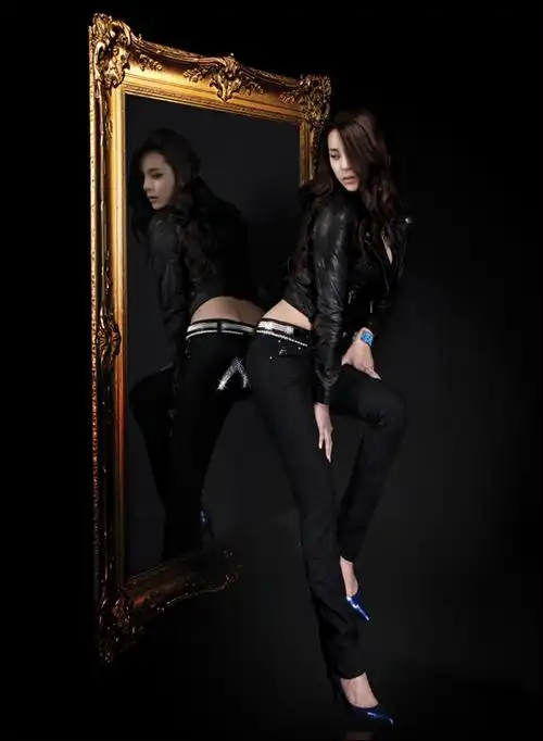 20090901明星朴诗妍全新buckaroo牛仔裤代言写真蜂腰美胸惹眼