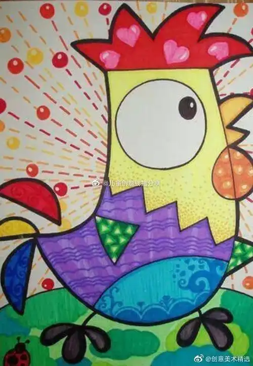 创意美术##儿童画素材##儿童画#超可爱的一组马克笔范作