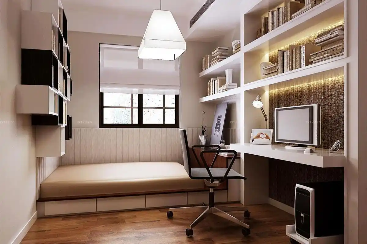 合肥家装-15平米书房兼卧室装修要怎么装修