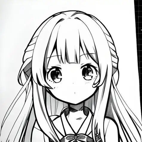 公主二次元简笔画初音未来二次元人物简笔画二次元人物绘画教程怎么画