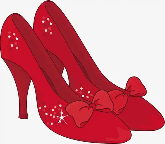 高跟鞋一双矢量红色高跟鞋