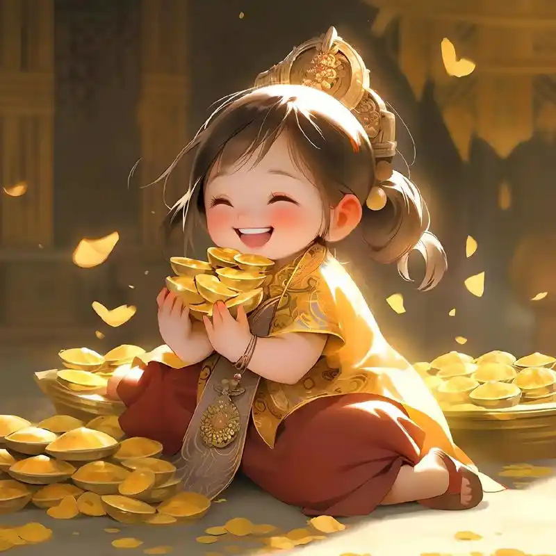 萌娃漫画头像 #治愈系 #小财神来了 #古风 #治愈系头像 - 抖音