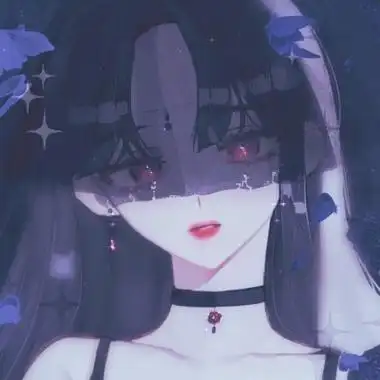 暗黑系二次元女生头像