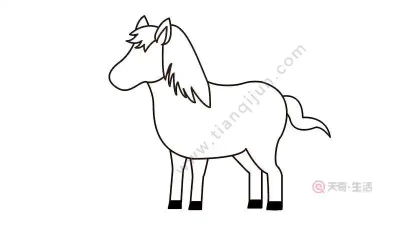 小马哥简笔画 简笔画图片大全-蒲城教育文学网