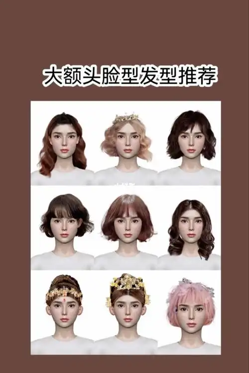 九宫格发型设计脸型搭配发型判断五官