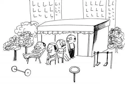 扫大街的人简笔画