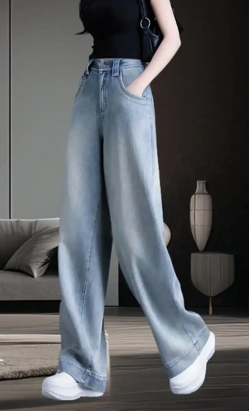 这条裤子也太显腿长了吧! 夏天就需要这样一条薄款牛仔裤!