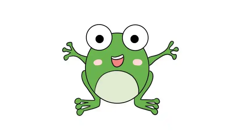 青蛙简笔画的教程