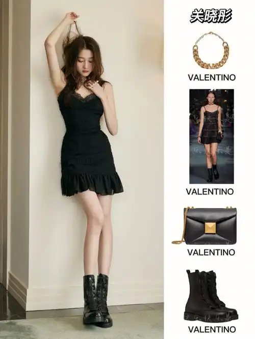 valentino garavani one stud系列靴子:valentino 马丁靴#关晓彤