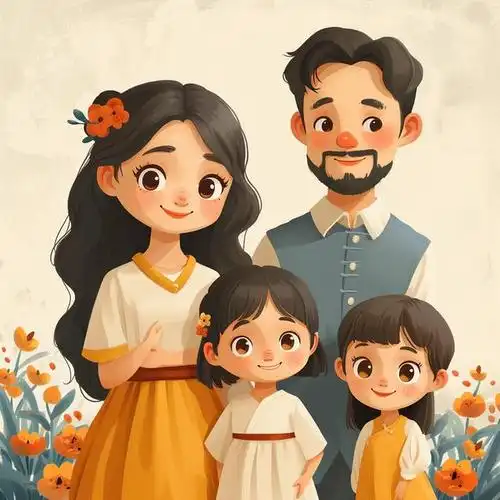 亲子头像|2024一家四口姐妹「合集1」