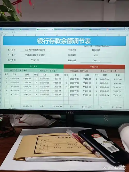 原来,银行存款调节表是这样做的啊,明白了