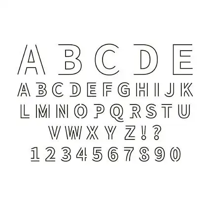 1808272空心字体字母数字18081144230可爱卡通图片114412下一页共2页