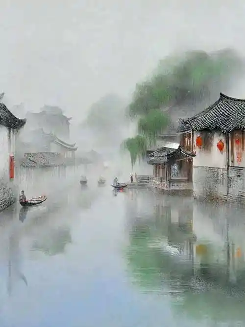 好美的江南烟雨!
