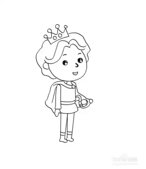 王子的简笔画怎么画帅气的王子简笔画怎么画王子的简笔画