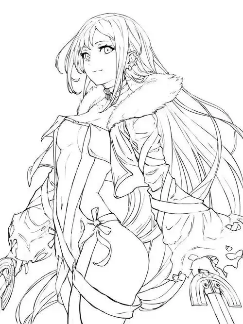 原画丨绘画丨插画线稿丨画师:草野シンタ