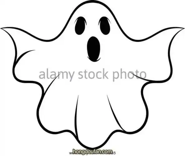 13张可爱的卡通小鬼魂万圣节小鬼卡通简笔画