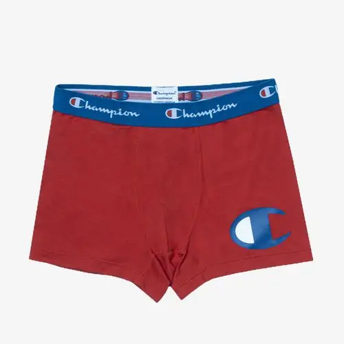 champion冠军内裤男官平角舒适灰色串标四角经典平角裤