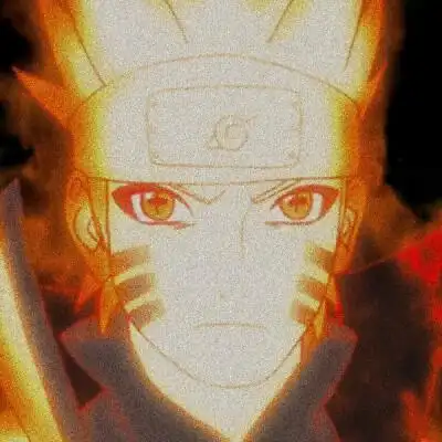 火影忍者头像 自截 九尾 仙人模式 漩涡鸣人(那路托