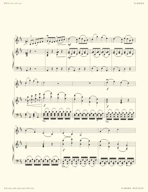 钢琴谱 - b小调协奏曲(第一乐章)