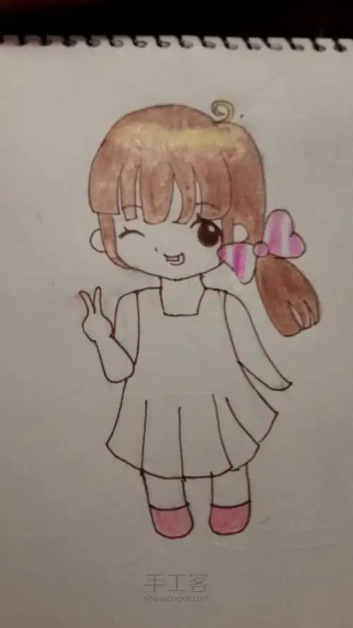 薰染10分钟教你画甜美系女孩