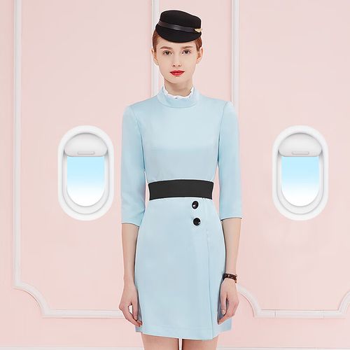 男工场厦航空姐制服职业套装夏时尚连衣裙售楼处美容师前台礼仪工作服