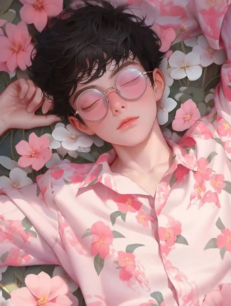 男生头像:男生穿上粉色系是什么感觉?评论下吧.#头像