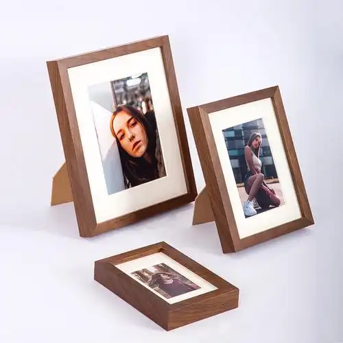 拉米娜版画摆台照片做婚纱照片放大挂墙相片全家福相框制作-报价