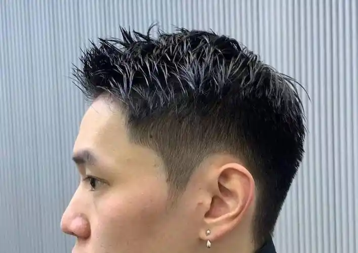 男生短发 凌乱前刺_短发_男生