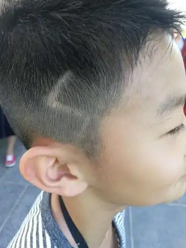 还有郭德纲同款,闪电雕刻男孩发型,生活中我们也经常会看到很多小朋友