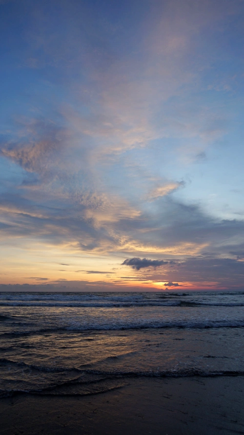 海边夕阳海景h5背景