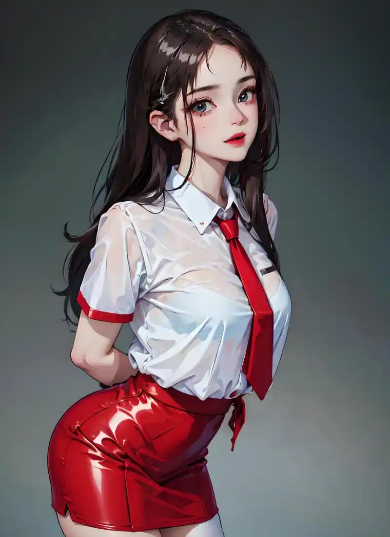 二次元白衬衫清纯少女(动漫壁纸) 她是那个在白衬衫中散发出风华和