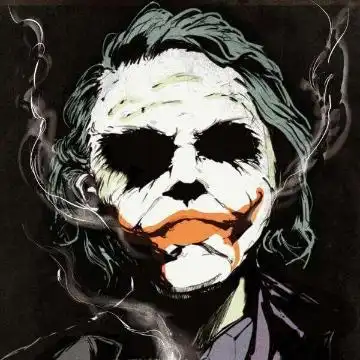 黑暗骑士小丑复古风头像